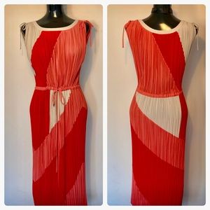 BCBGMaxAzria Hailey Color-block Pleated Dress